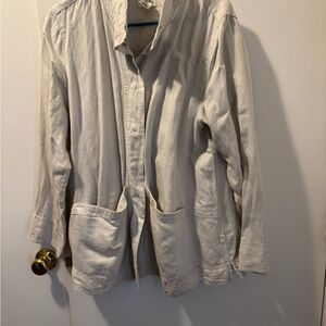Nicole Miller Cream Utility Jacket